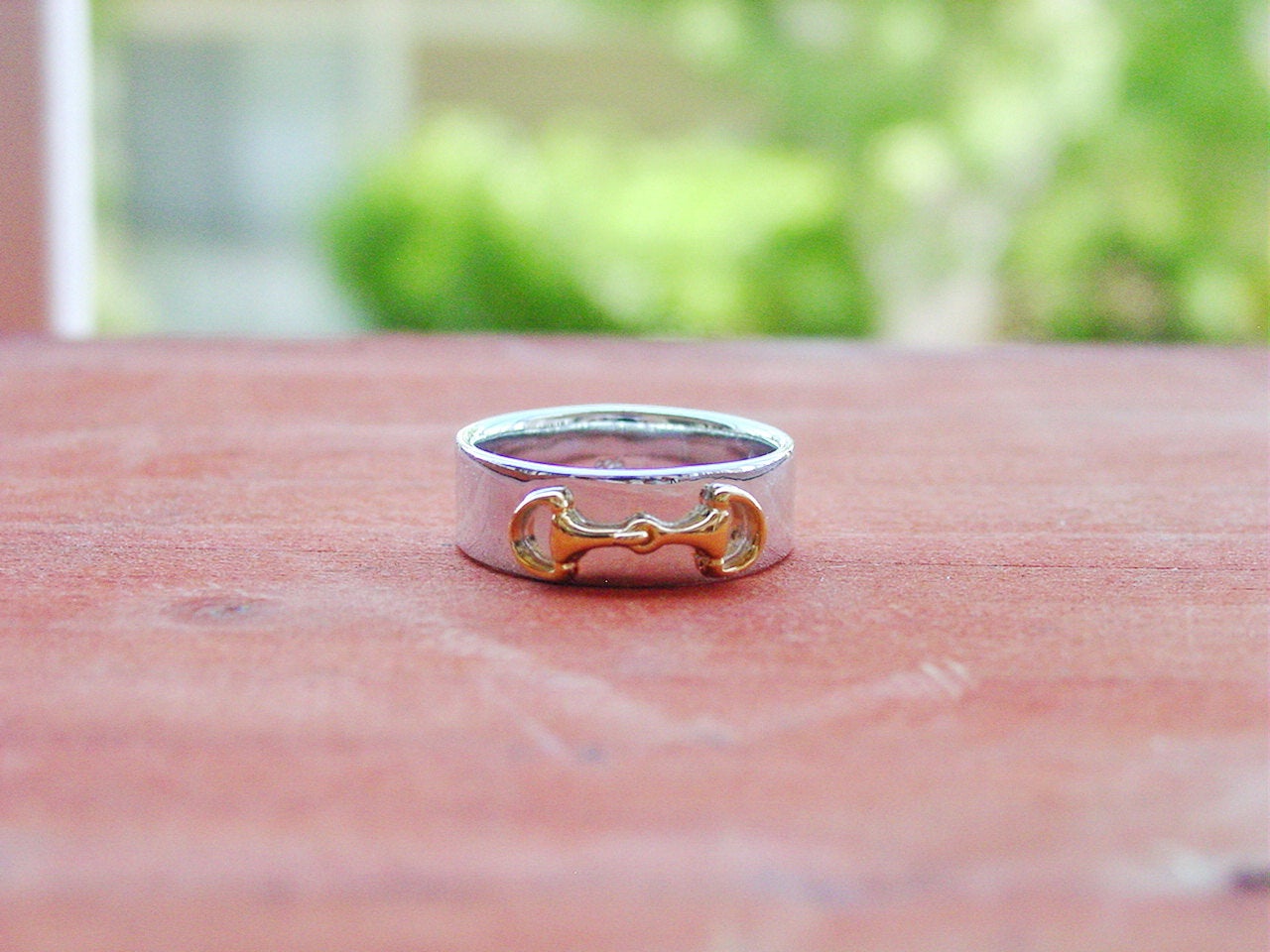 Snaffle Bit Gold Ring