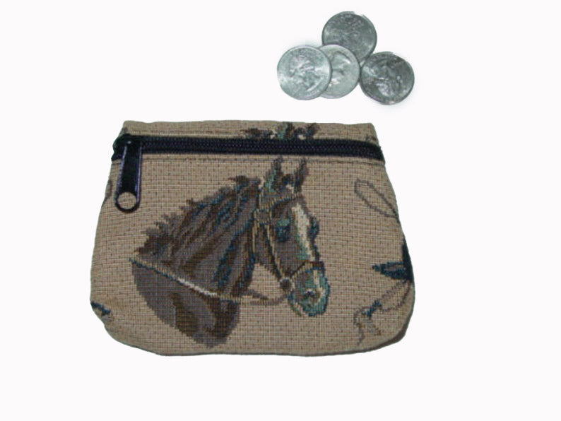 equestrian coin bag