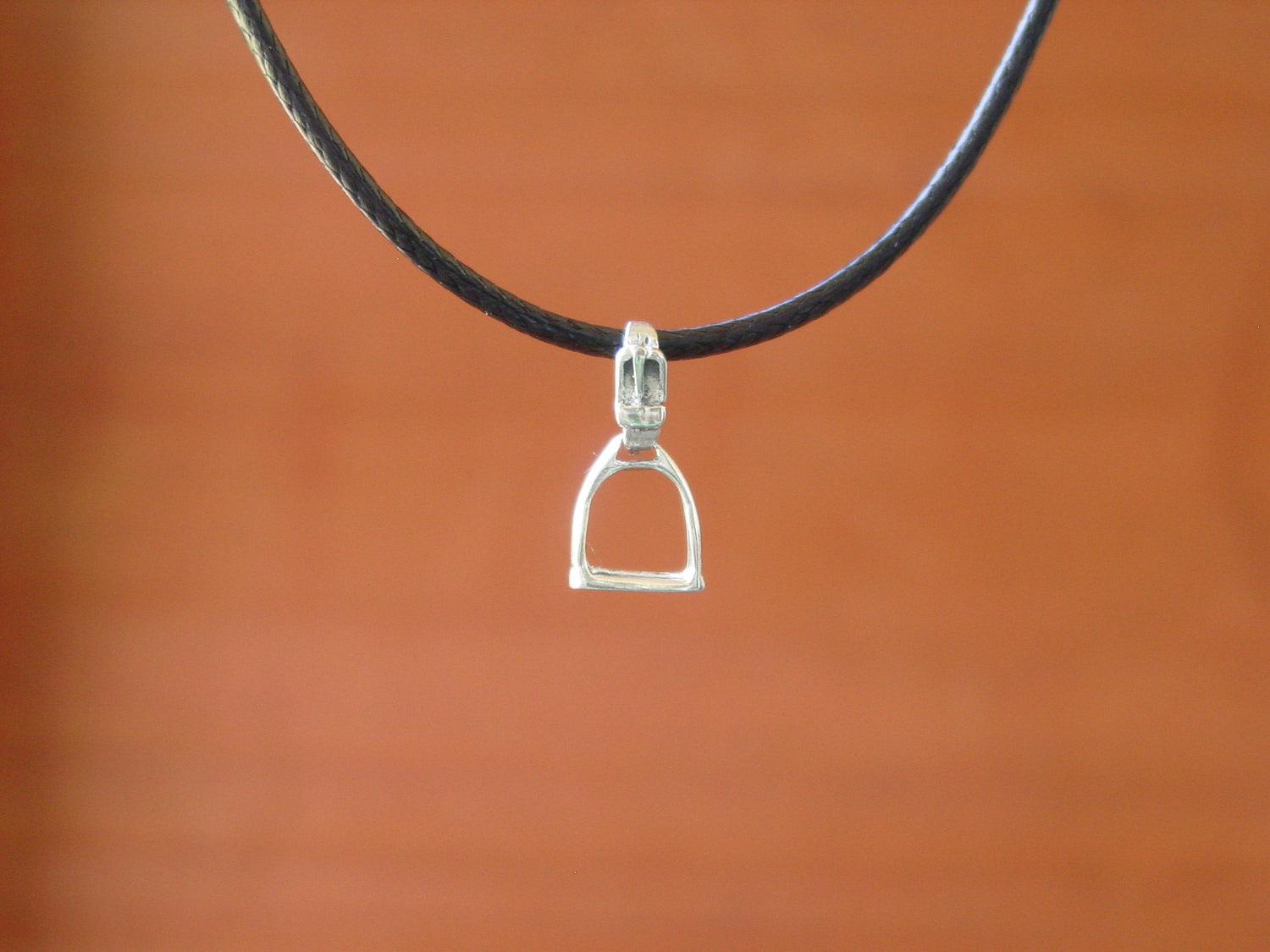 equestrian stirrup pendant
