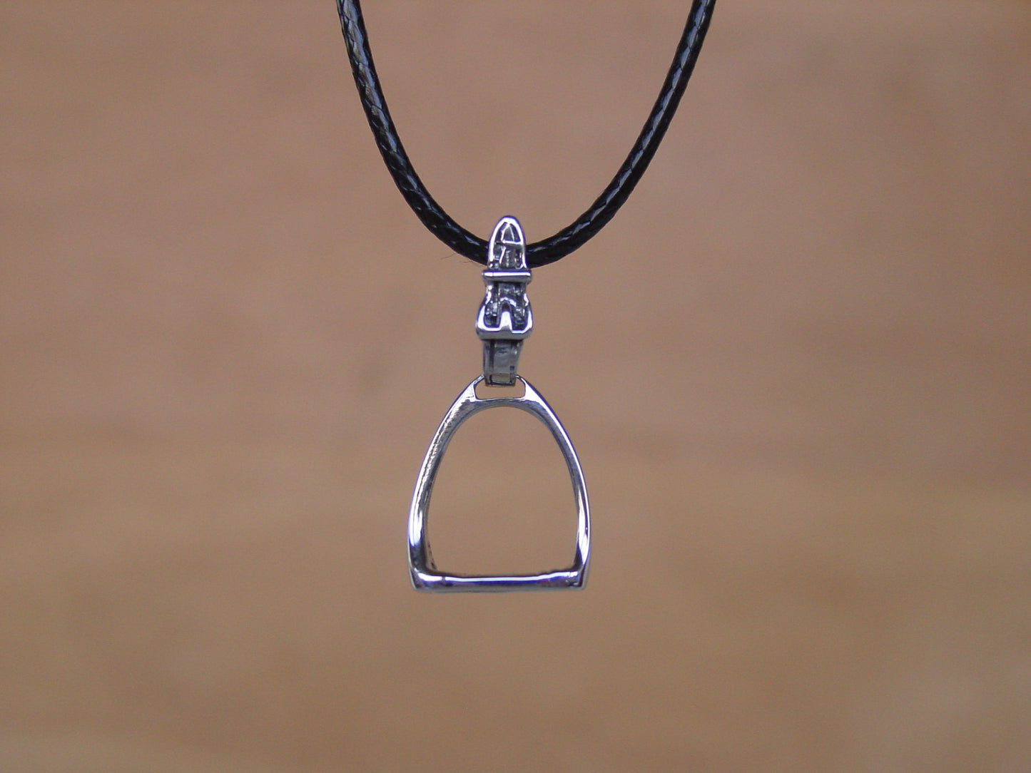 equestrian stirrup pendant