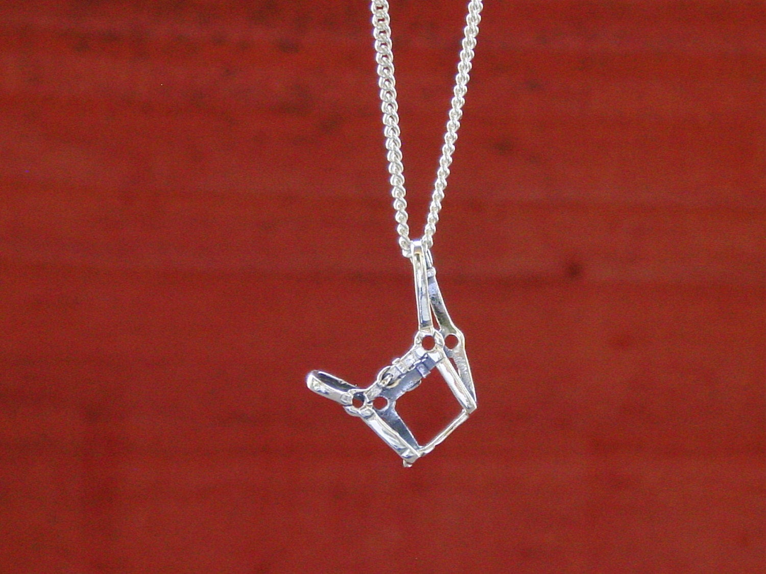 halter bridle horse pendant