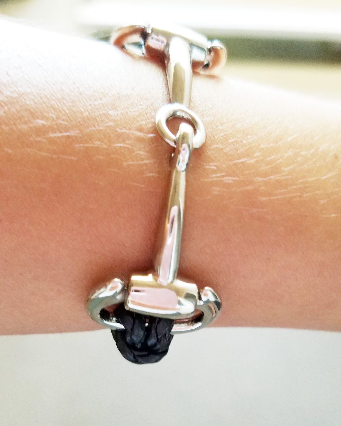 horse bit bangle bracelet