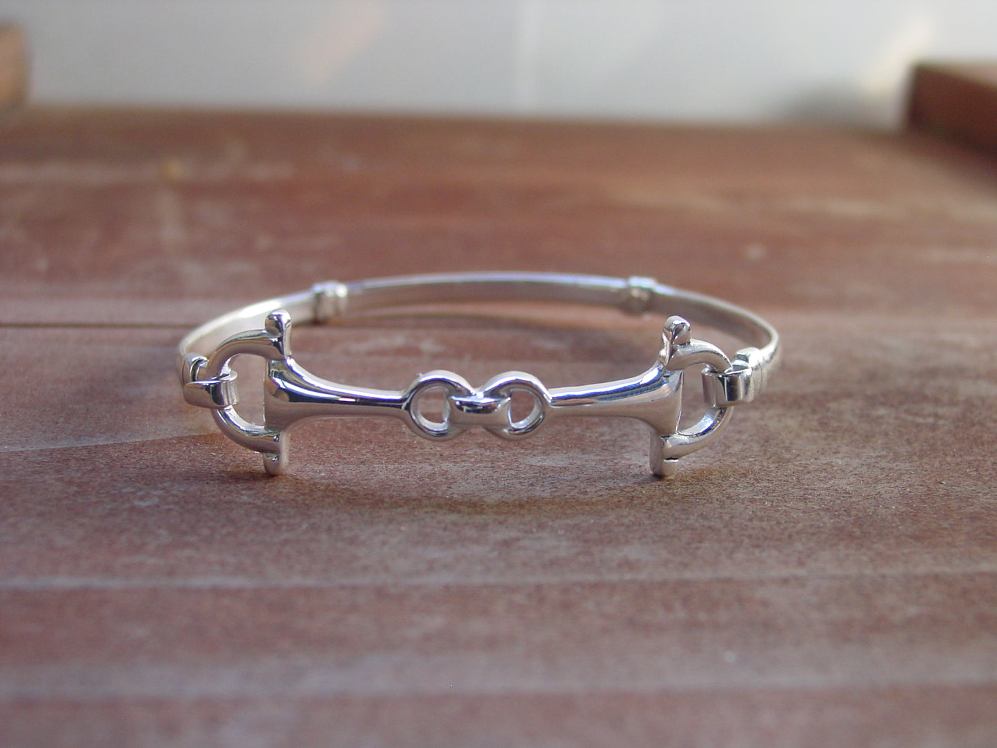 Bit Style Bangle Bit Bangle Horse Sterling Silver Equestrian Jewelry | Baron Equestrian