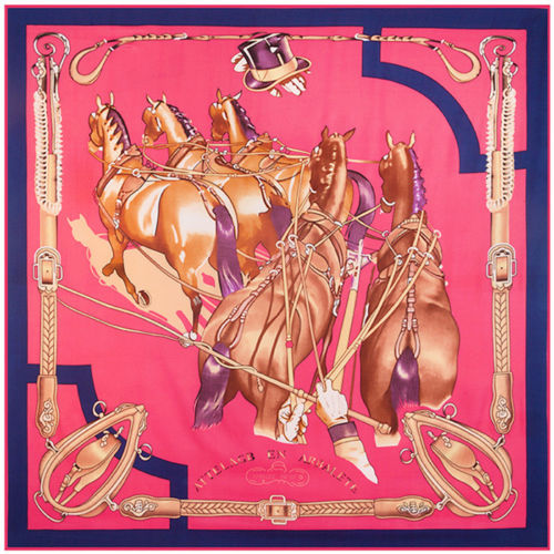 horse carriage silk scarves