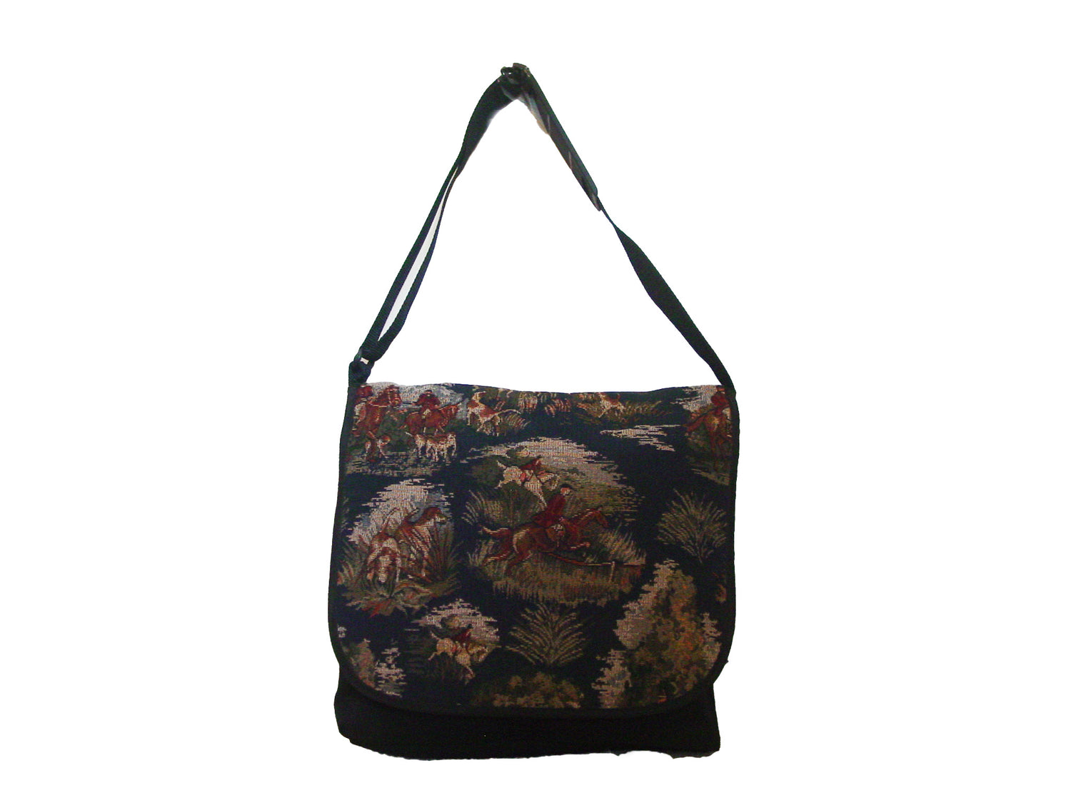 horse hunt scene handbags