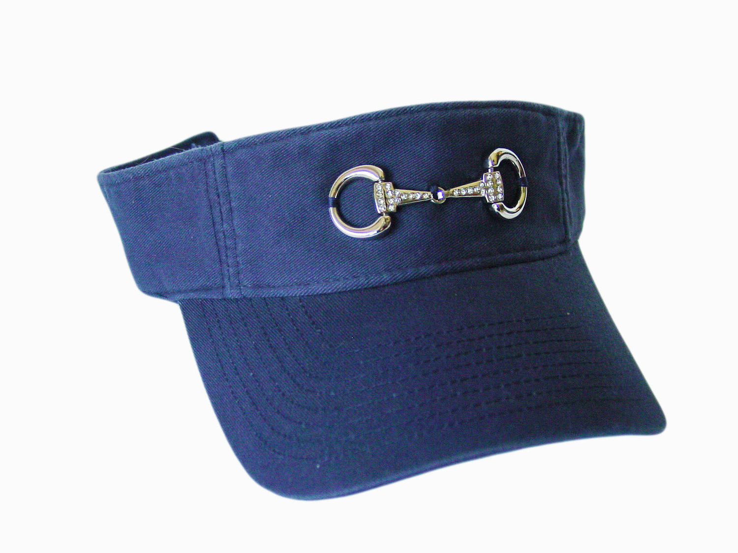 horsebit navy visor