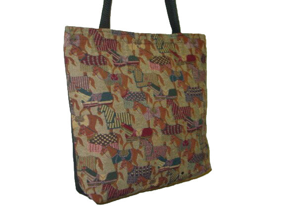 equestrian shopping bag