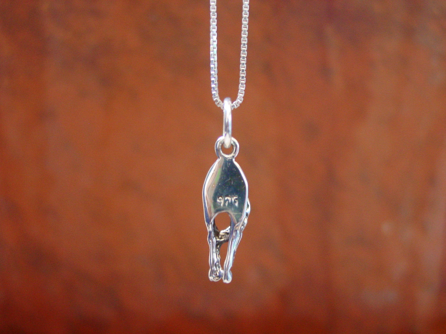 Horse Back Side Pendant Sterling Silver #P335