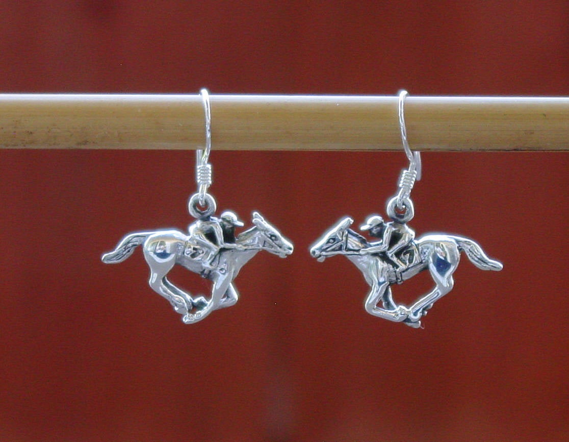 kentucky derby racehorse earrings