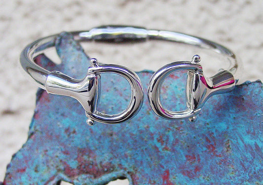horse bit bangle bracelet
