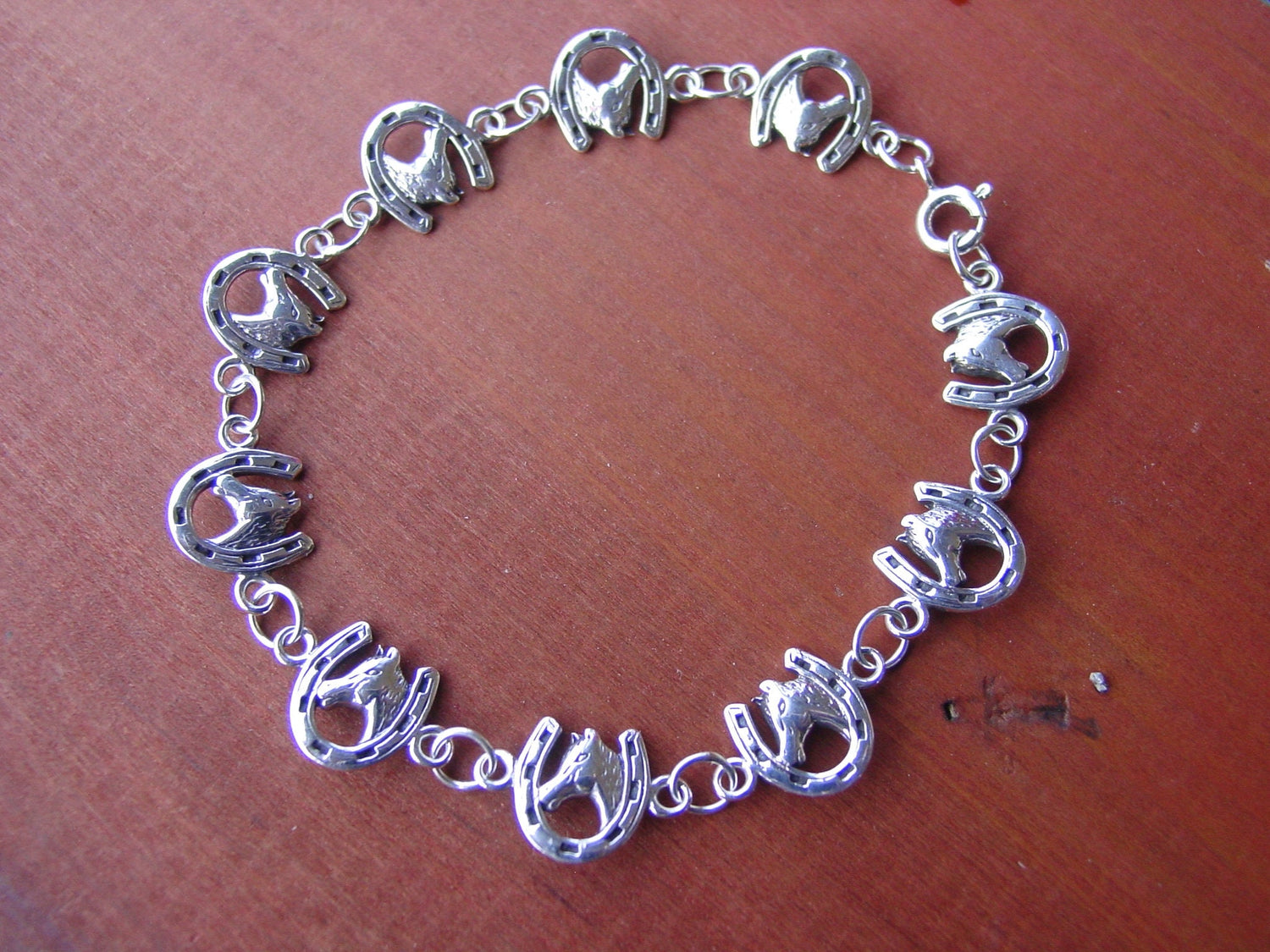 Sterling Silver Horseshoe Bracelet