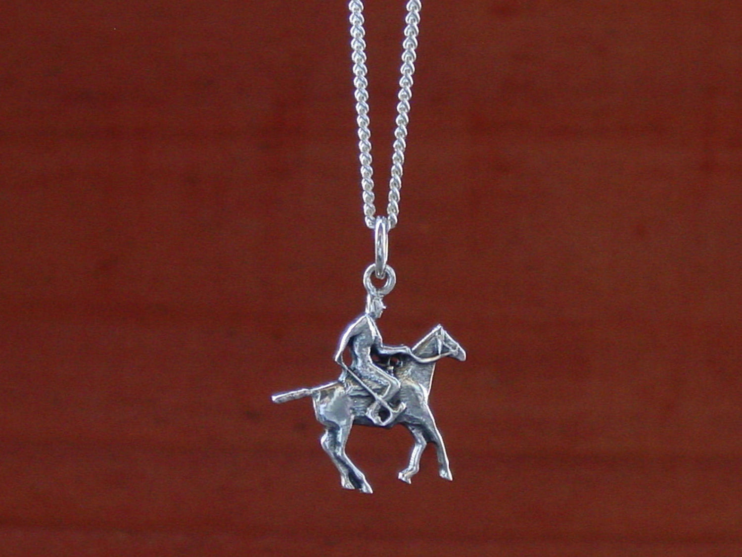 polo horse pendant