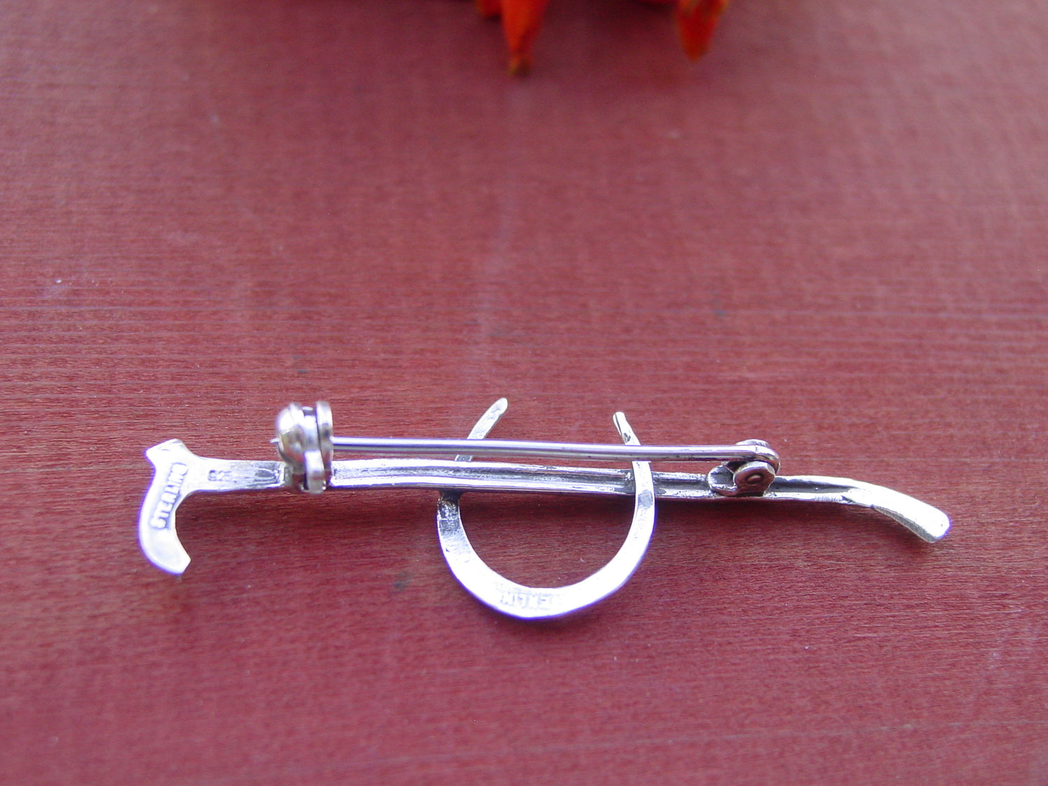 english riding stock pin