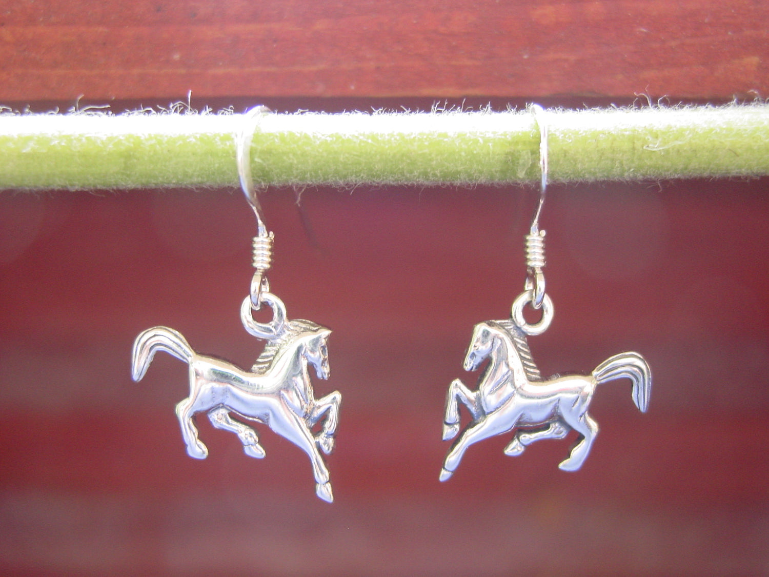 prancing horse earrings