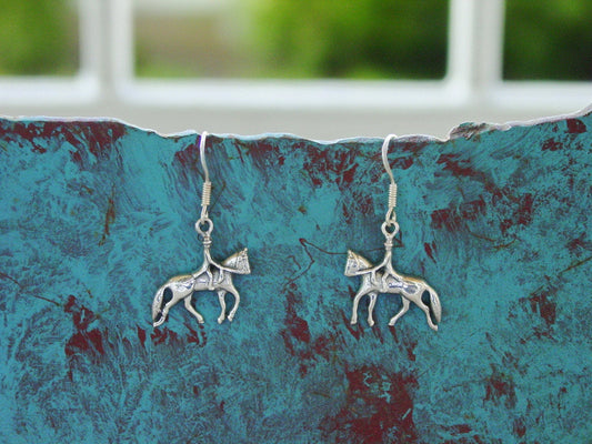 dressage horse earrings