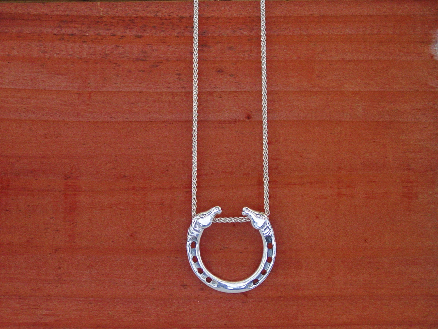 horseshoe horse pendant