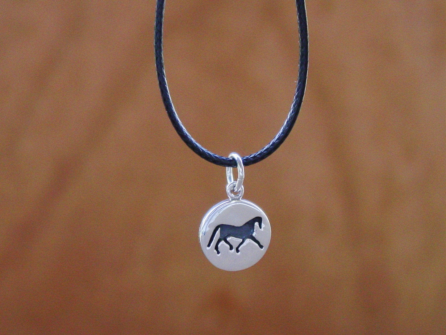 silhouette horse pendant