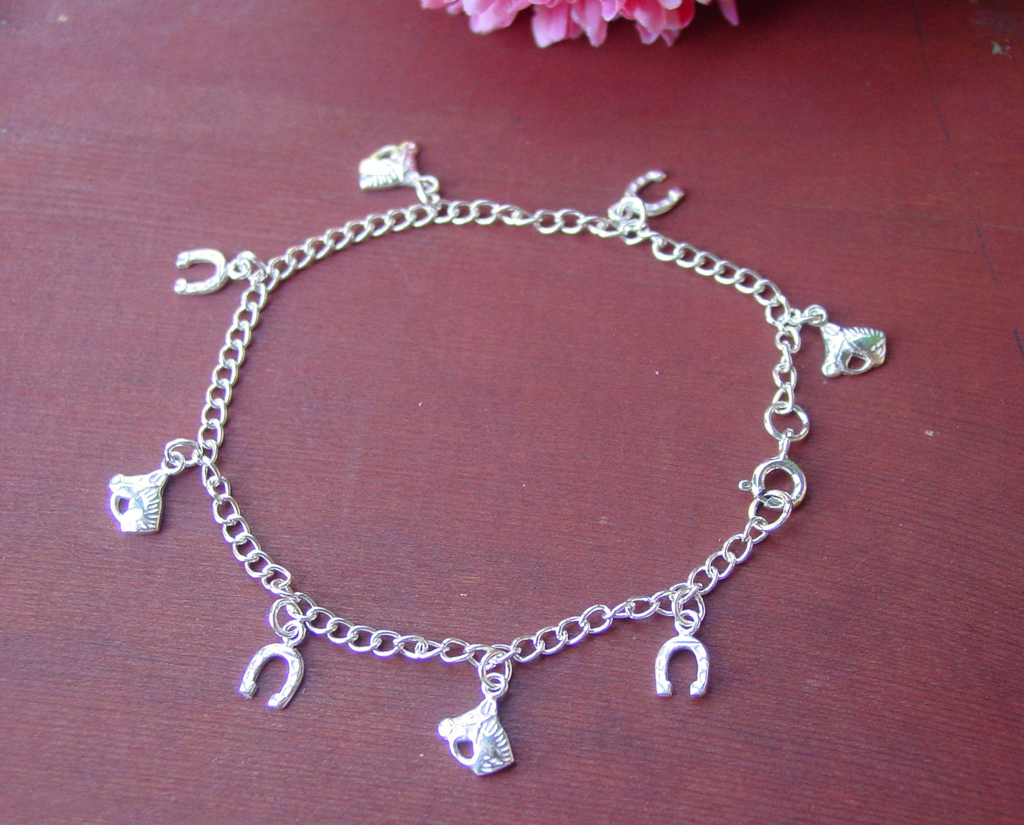 equestrian charm bracelet