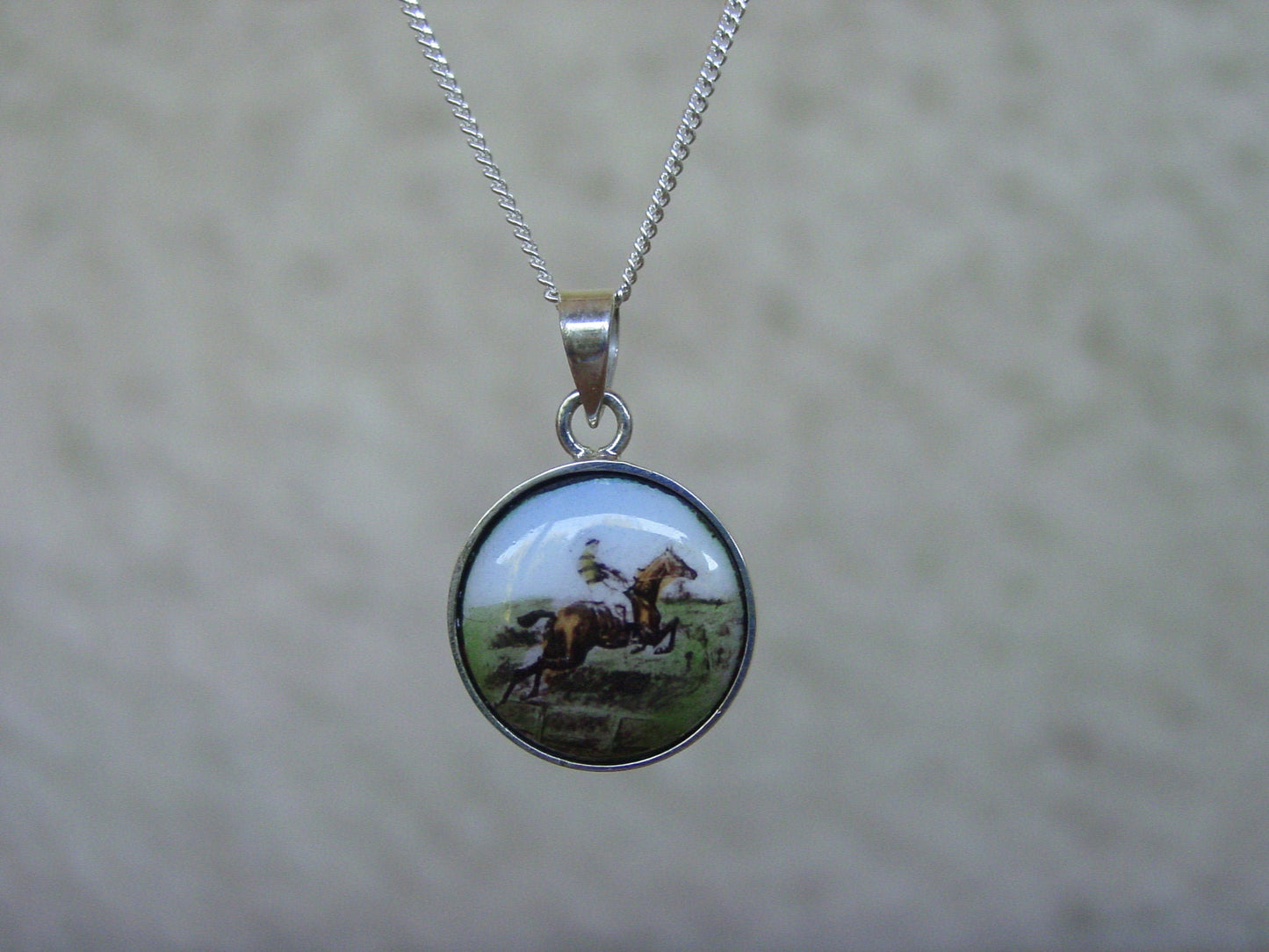 hunter jumper enamel jewelry