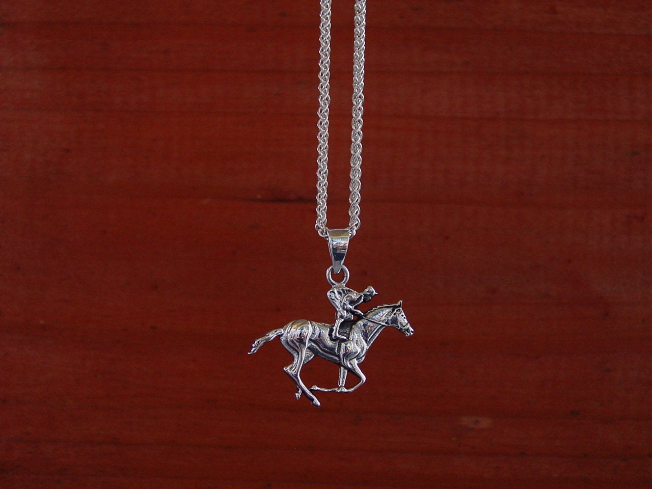 horse racing sterling silver