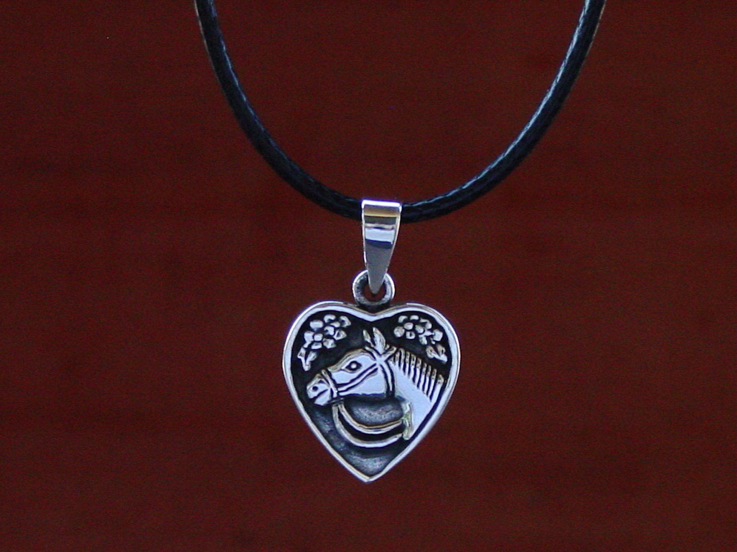 horse heart sterling silver