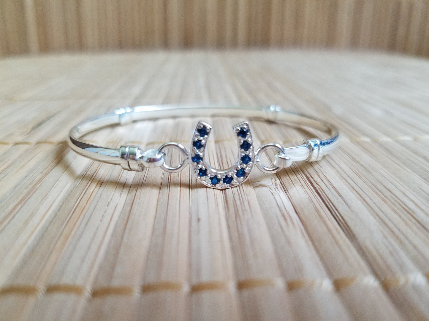 sapphire horseshoe jewelry