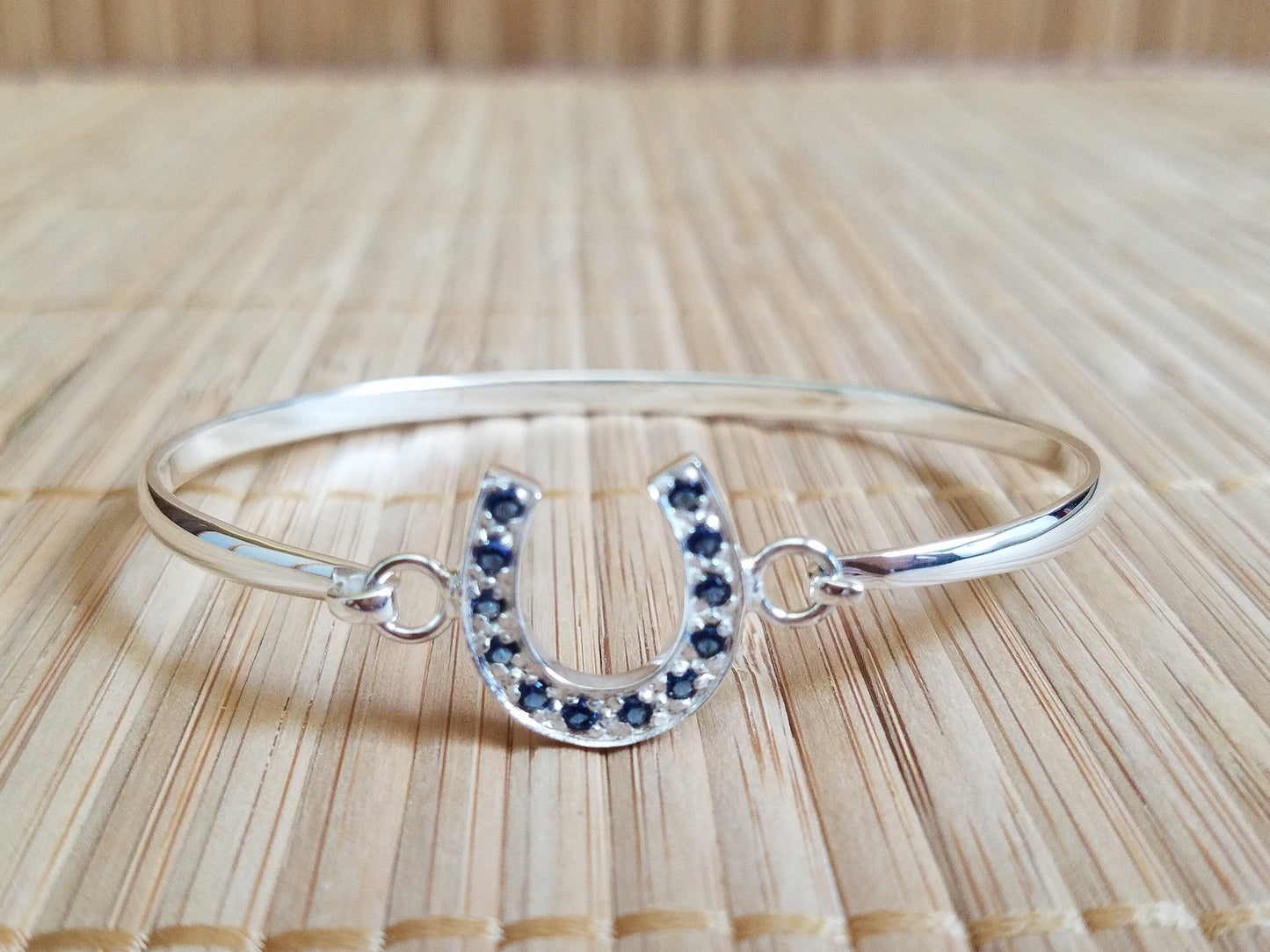 sapphire horseshoe jewelry