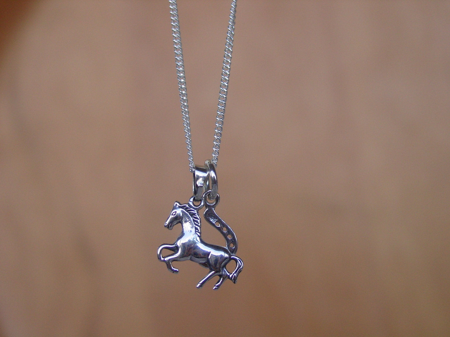 equestrian charm pendant