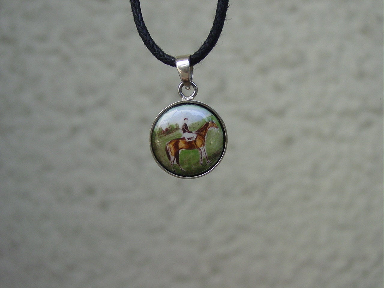 horse and rider pendant