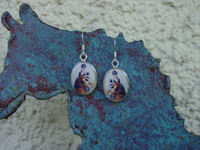 Equestrian earrings