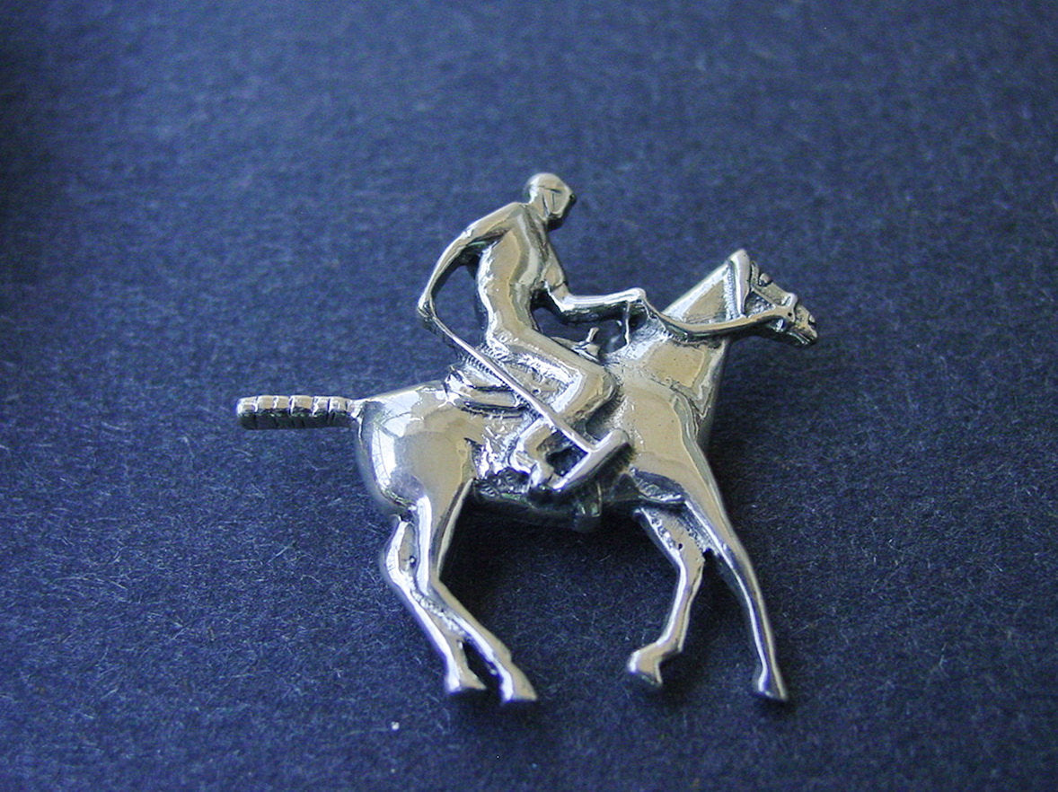 polo horse sterling silver