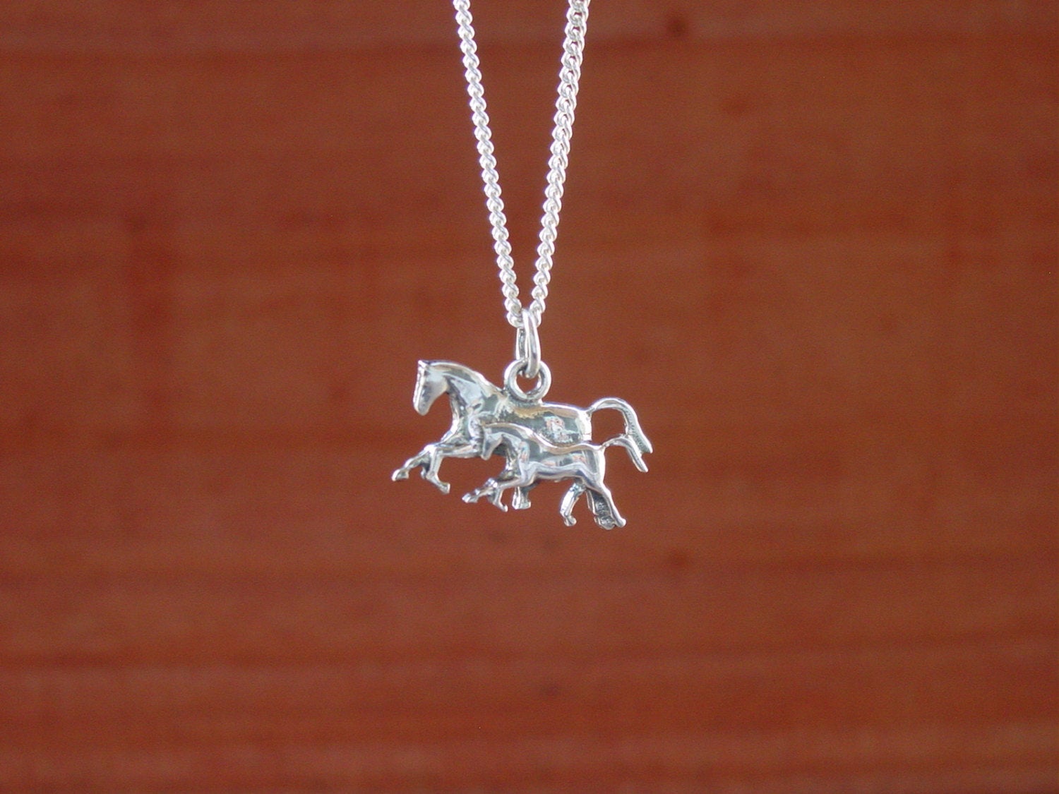 horse mare foal jewelry