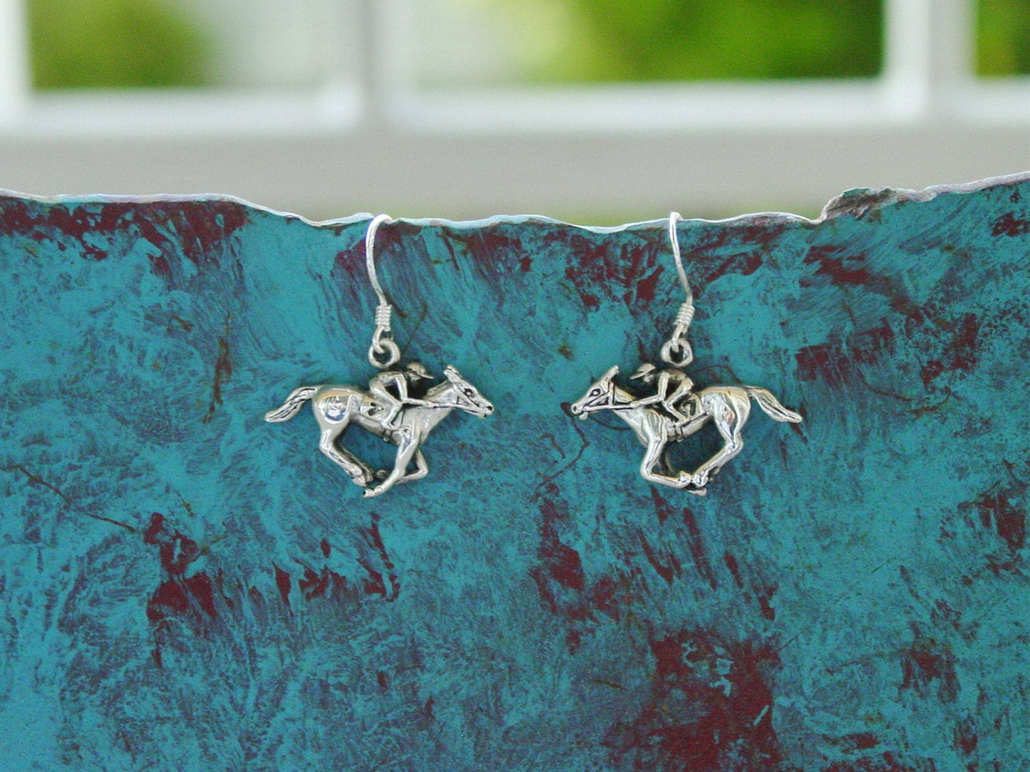 horse racing sterling silver