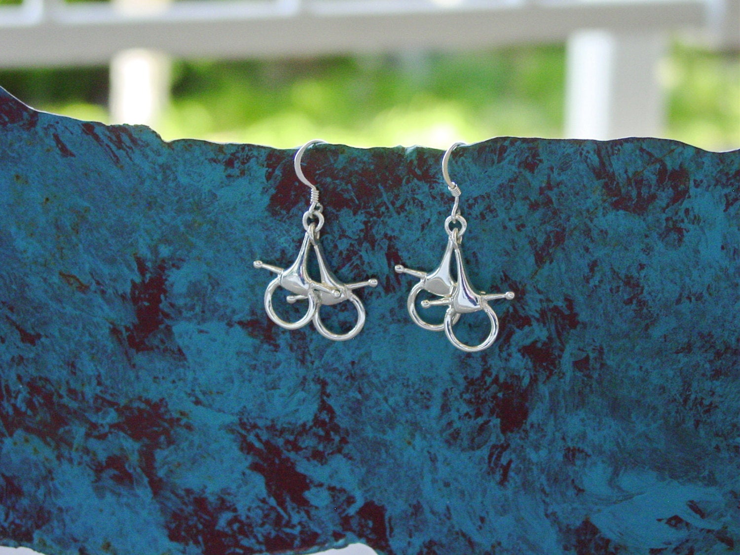 snaffle bit horse earrings