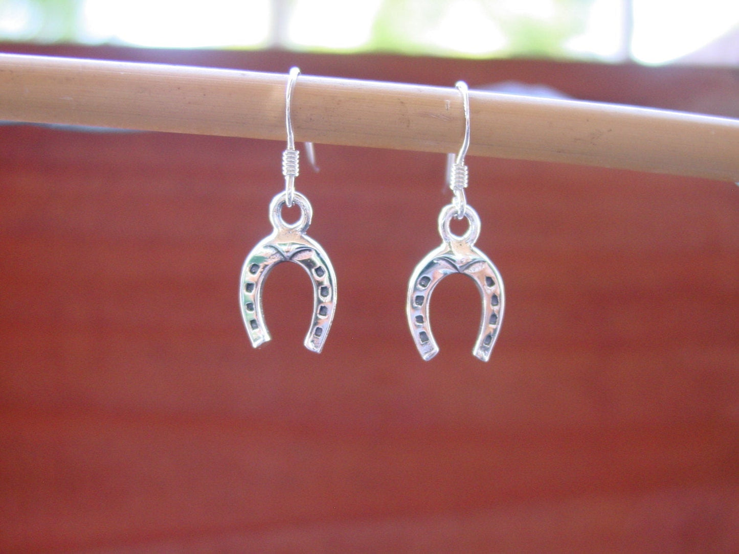 Horseshoe Earrings Sterling Silver #E317