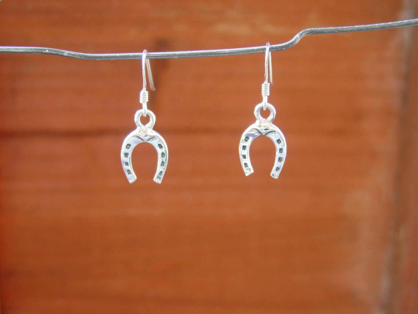 Horseshoe Earrings Sterling Silver #E317