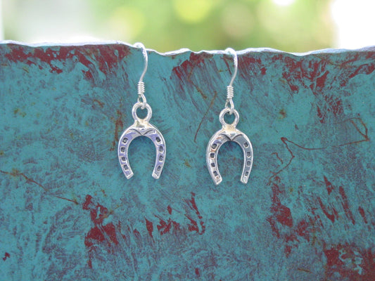 Horseshoe Earrings Sterling Silver #E317