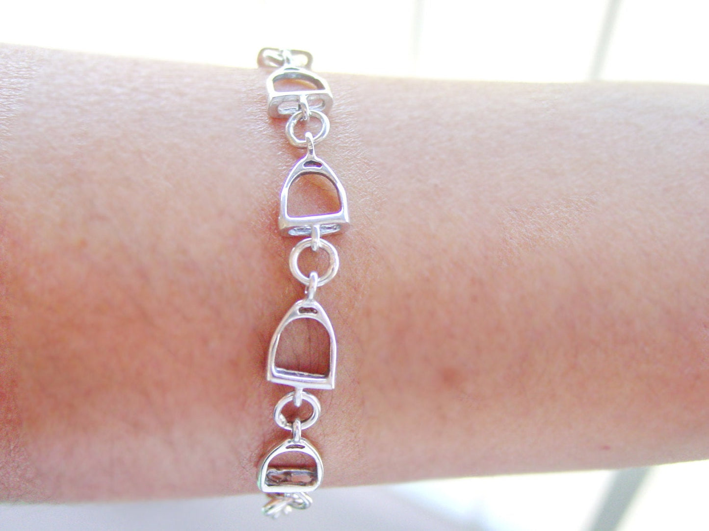 equestrian silver bracelet