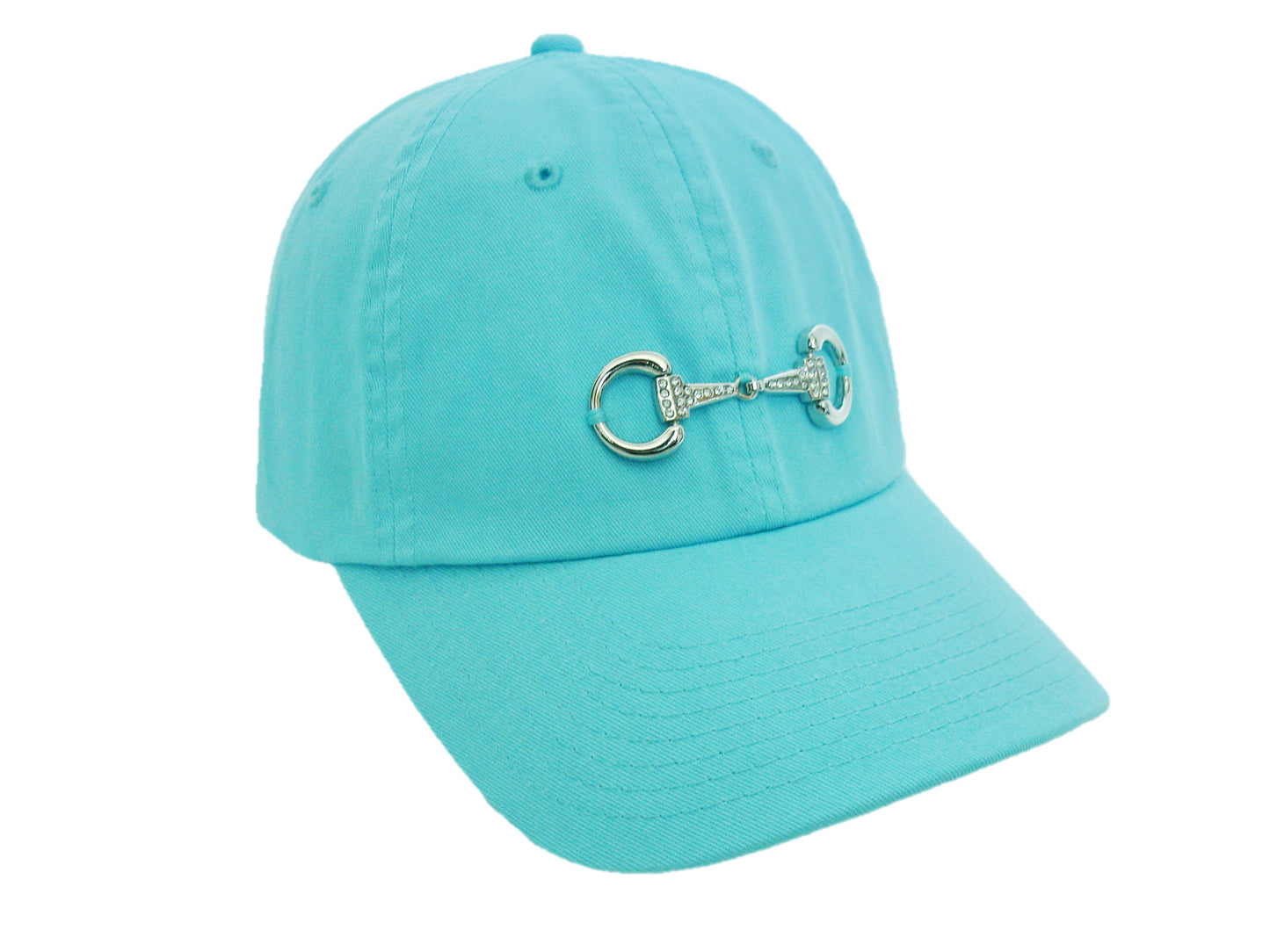 Snaffle Bit Baseball Cap Pigment Dyed Hat, Equestrian Hat - Available 15 Colors #C001D