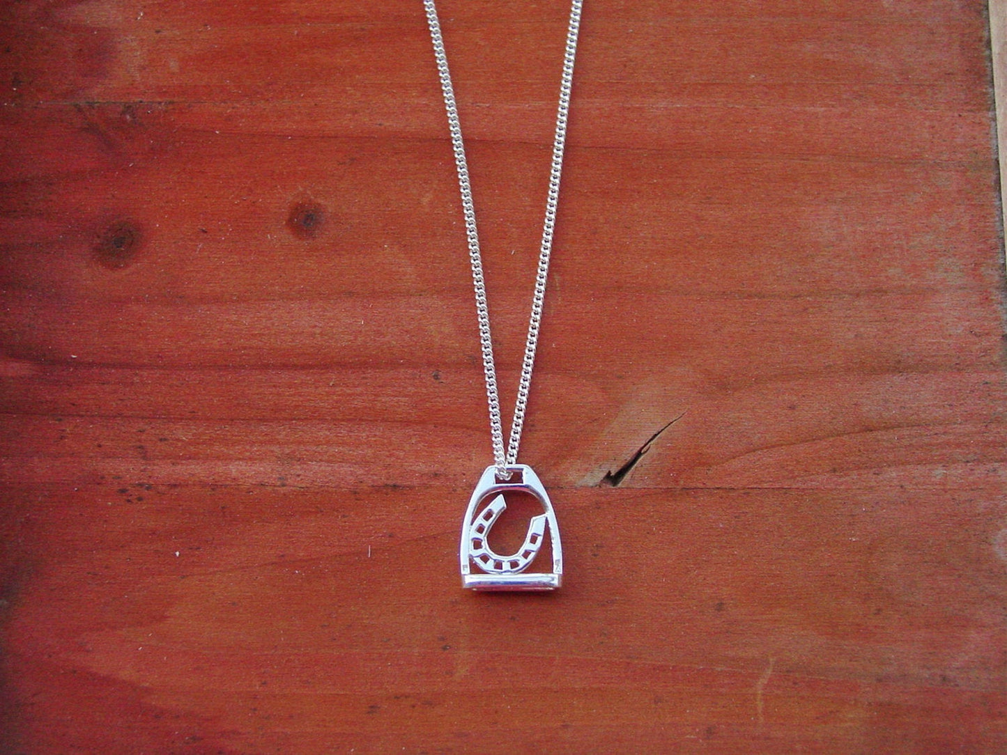 lucky horseshoe stirrup silver
