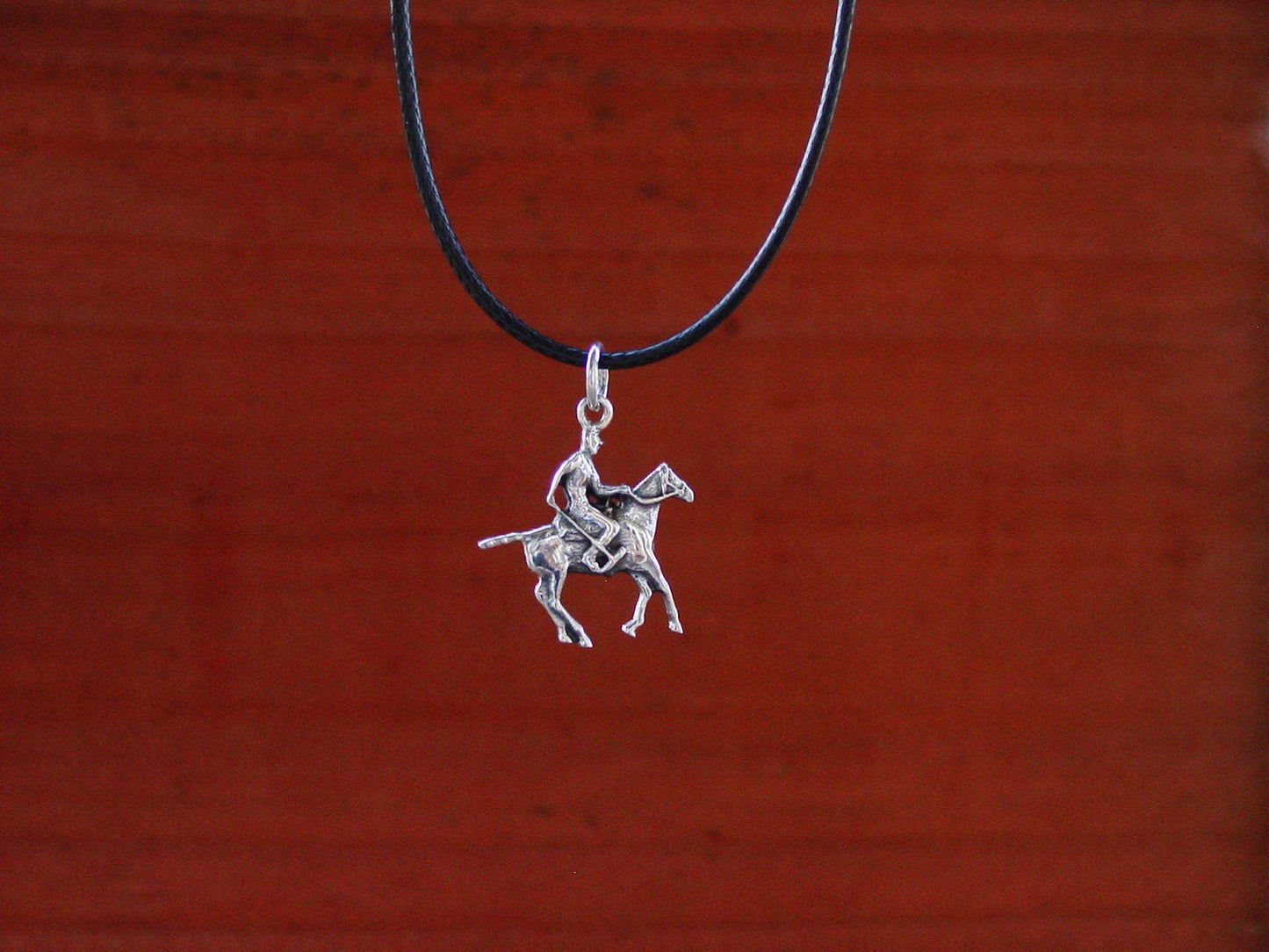 polo horse necklace