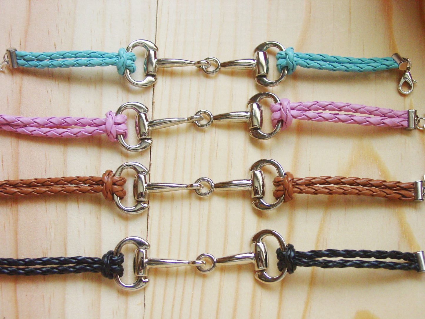 silver bit bangle bracelet