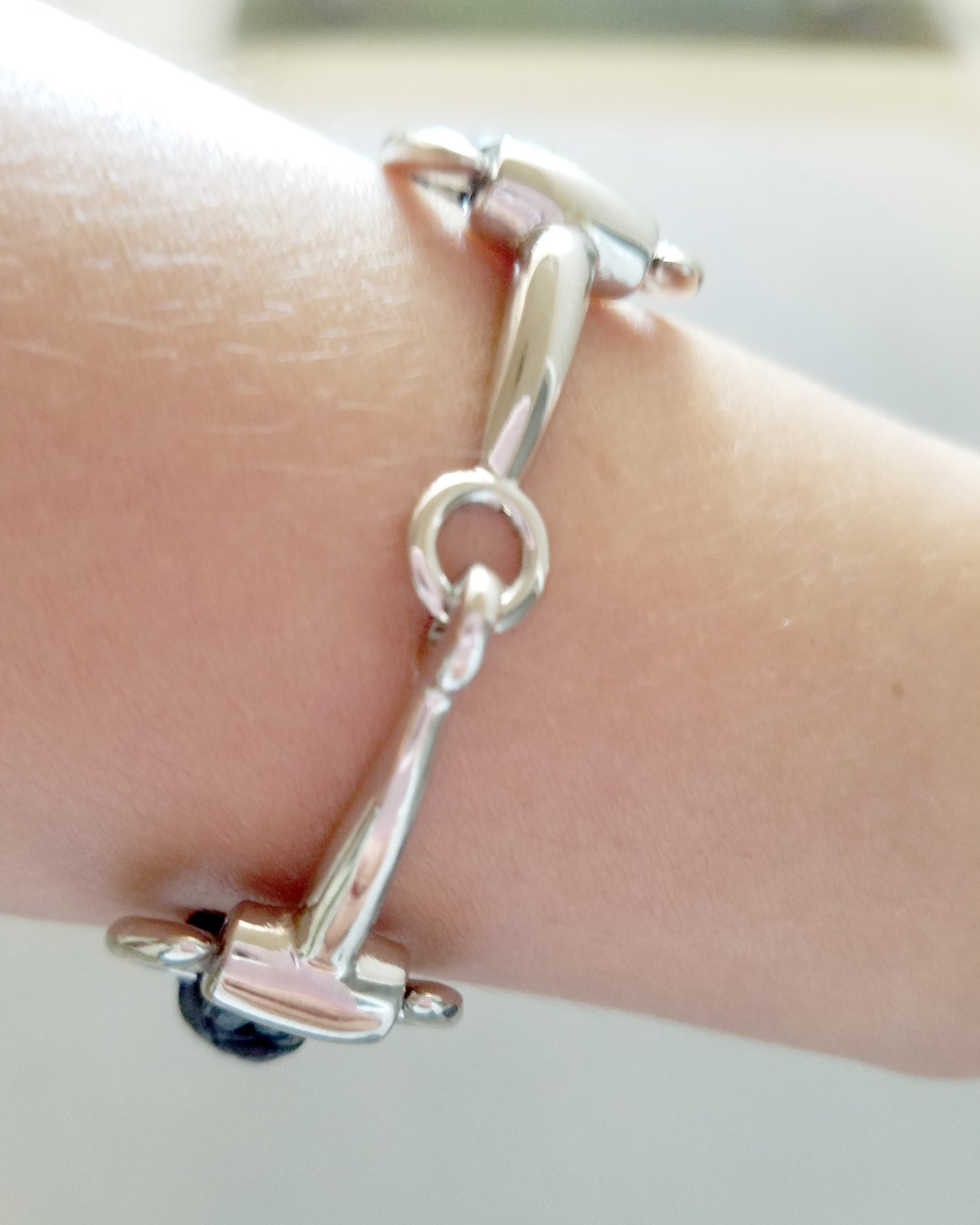snaffle bit bangle bracelet