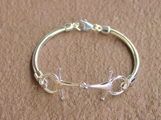 snaffle bit bangle bracelet