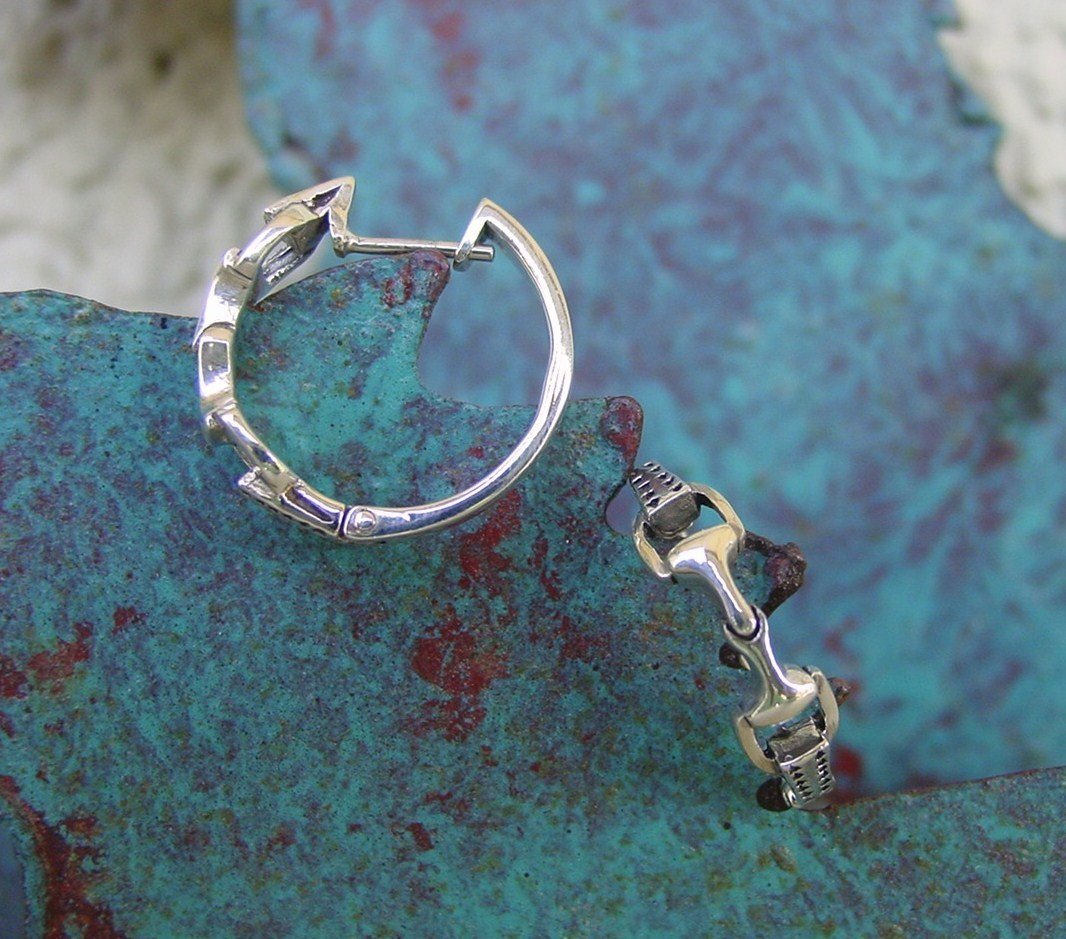 snaffle bit hoop earrings