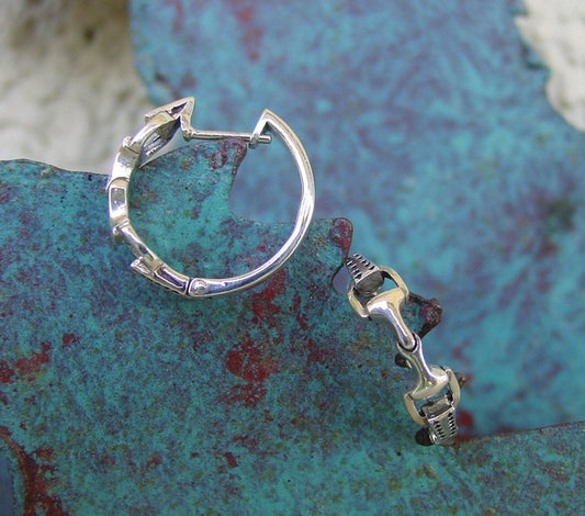snaffle bit hoop earrings