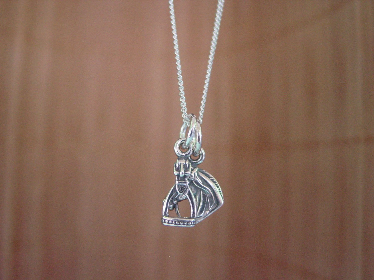 stirrup horse head pendant